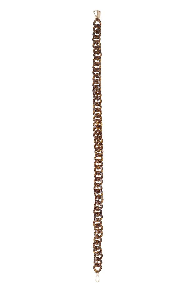 商品LA MILANESA|TORTOISESHELL CHAIN SHOULDER STRAP,价格¥416,第1张图片