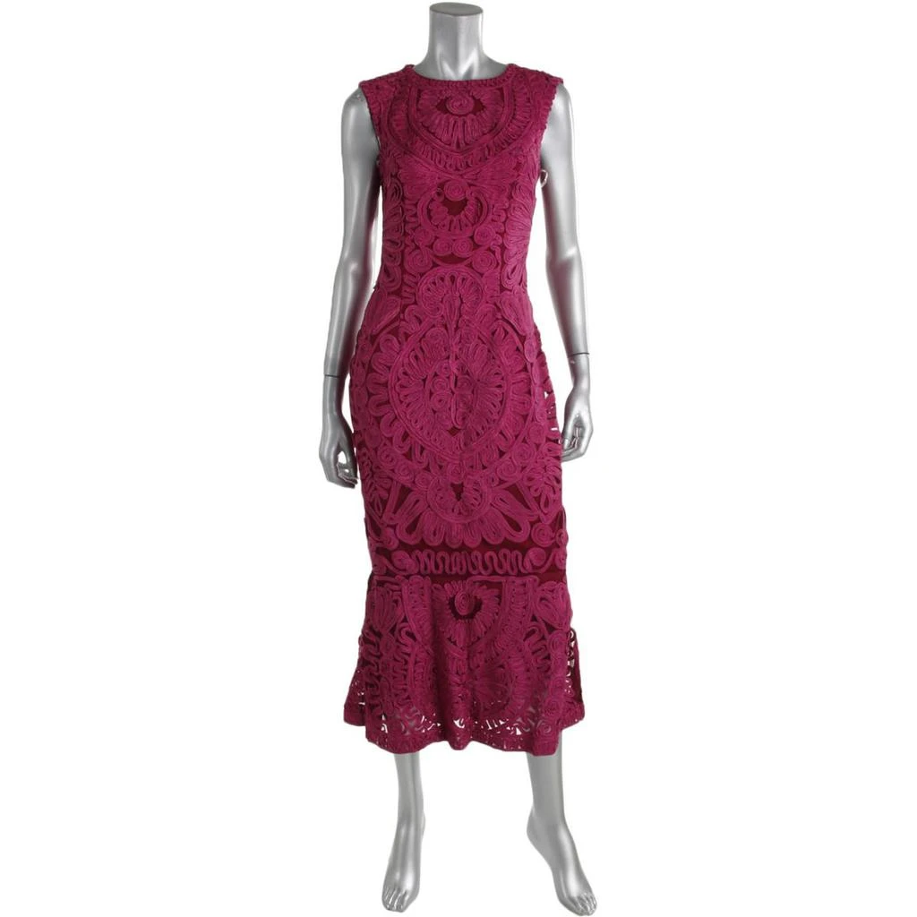 商品JS Collections|JS Collections Womens Mesh Soutache Semi-Formal Dress,价格¥402,第2张图片详细描述