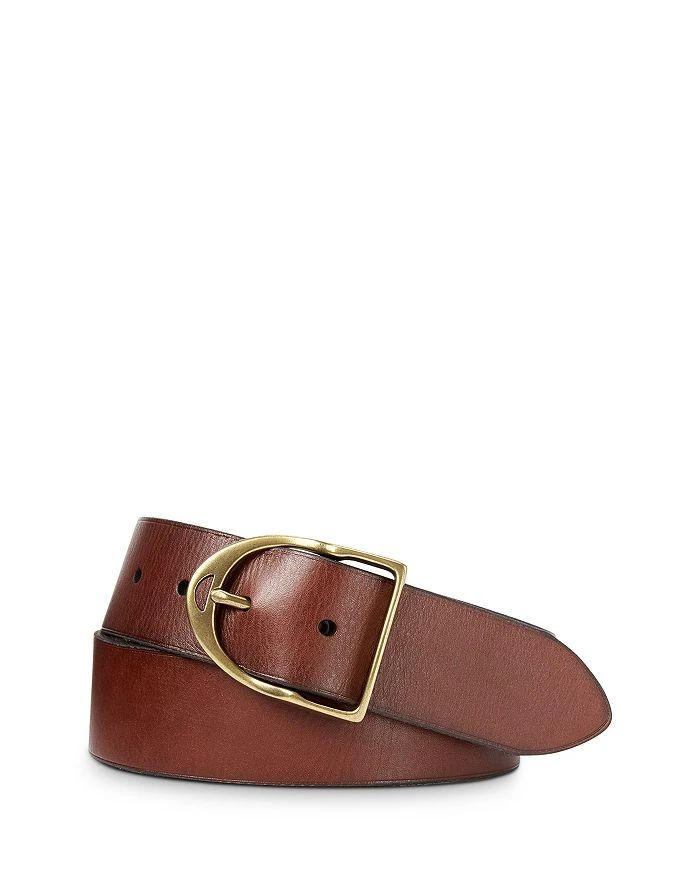 商品Ralph Lauren|Wilton Equestrian Leather Belt,价格¥569,第1张图片