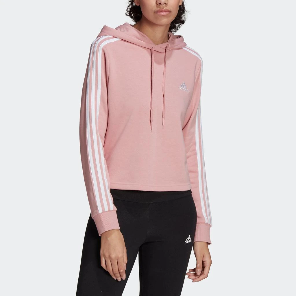 Women's adidas Essentials 3-Stripes Cropped Hoodie 商品