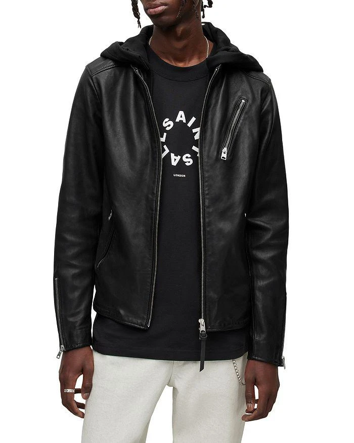 商品ALL SAINTS|Harwood Leather Jacket,价格¥4491,第3张图片详细描述