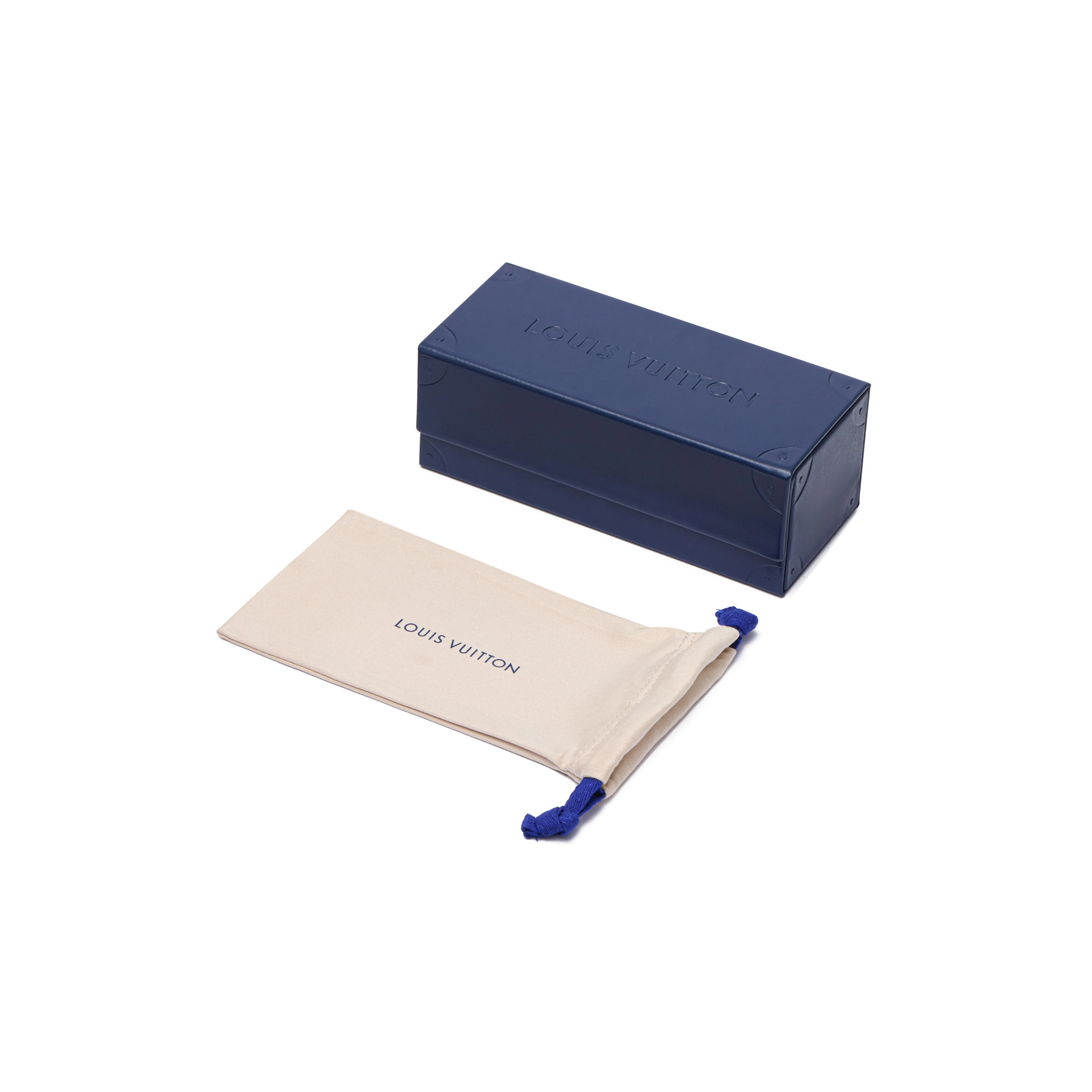 商品[国内直发] Louis Vuitton|路易威登 Logo印花板材不规则形太阳眼镜 男款 棕色 #,价格¥5704,第2张图片详细描述