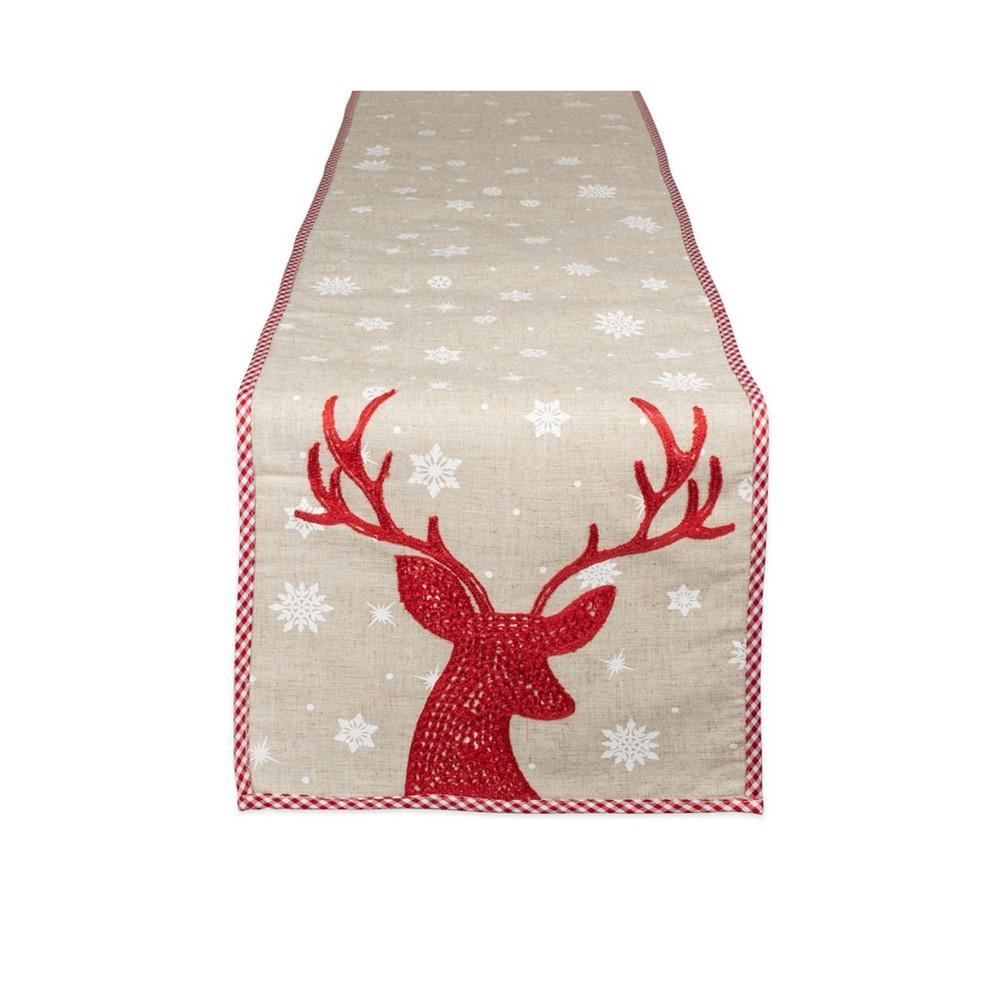 商品Design Imports|Reindeer Embroidered Table Runner,价格¥483,第1张图片
