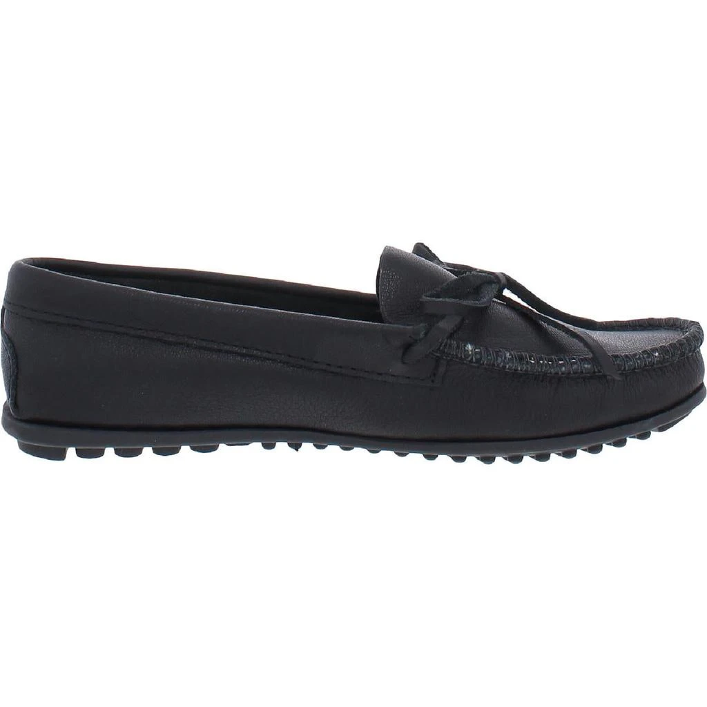 商品Minnetonka|Minnetonka Womens Karla Leather Bow Moccasin Slippers,价格¥283,第3张图片详细描述