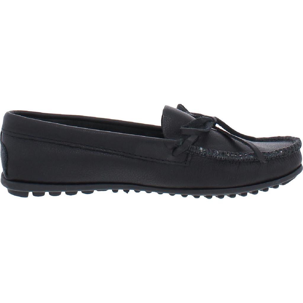 商品Minnetonka|Minnetonka Womens Karla Leather Bow Moccasin Slippers,价格¥273,第5张图片详细描述