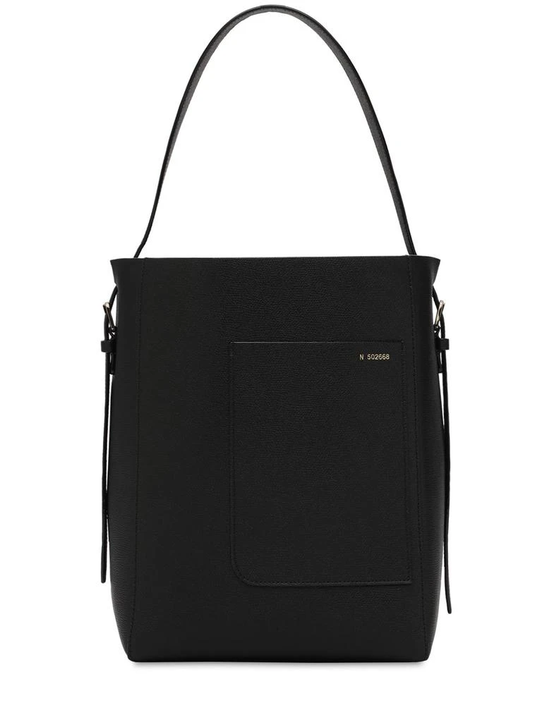 商品VALEXTRA|Medium Soft Grained Leather Tote Bag,价格¥19024,第1张图片