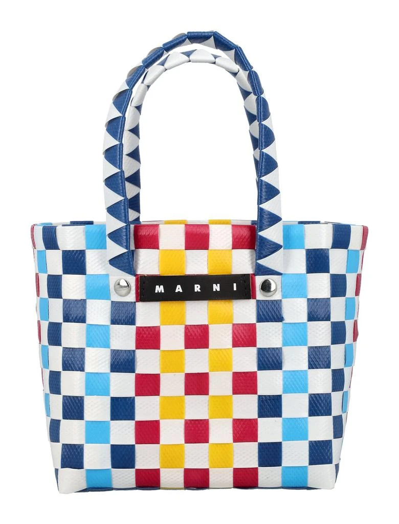 商品Marni|Marni Kids Logo-Patch Woven Tote Bag,价格¥609,第1张图片