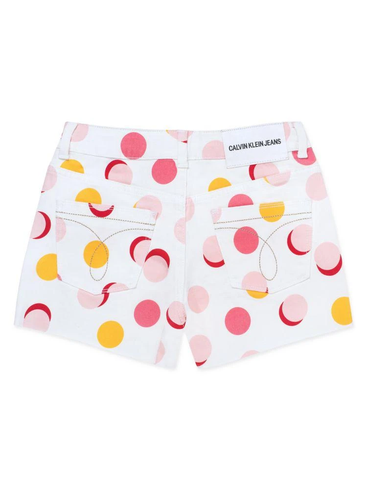 商品Calvin Klein|Girl's Dot-Print Shorts,价格¥73,第2张图片详细描述