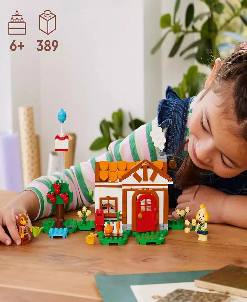 商品LEGO|LEGO Animal Crossing Isabelle's House Visit 77049 Toy Building Set, 389 Pieces,价格¥250,第3张图片详细描述