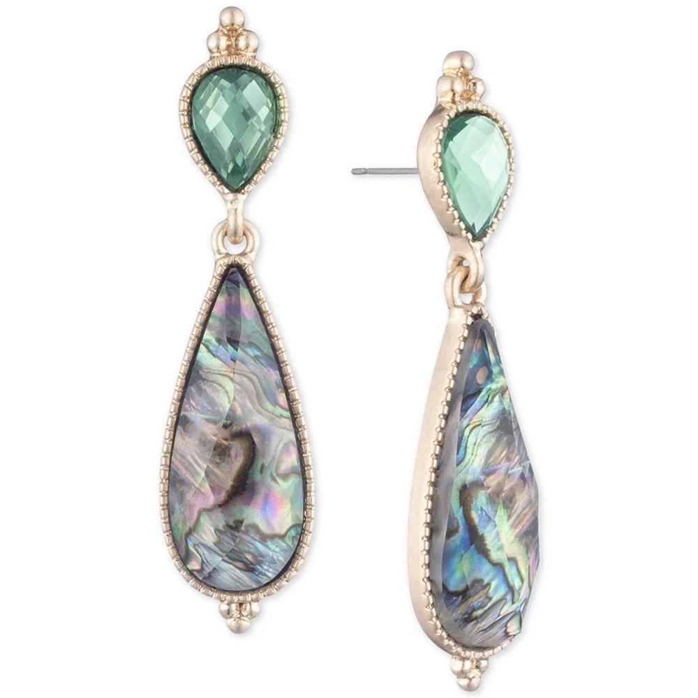 商品Lonna & Lilly|Gold-Tone Stone Double Drop Earrings,价格¥179,第1张图片