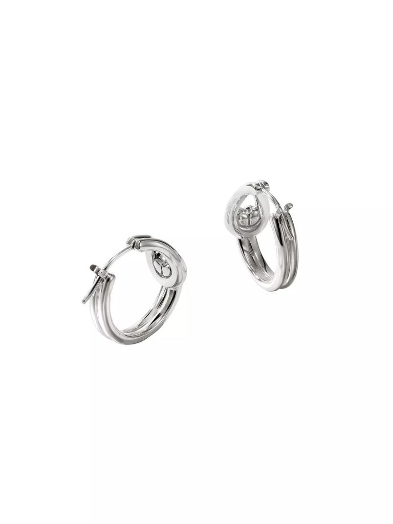 商品John Hardy|Surf Surf Small Sterling Silver Hoop Earrings,价格¥4122,第5张图片详细描述