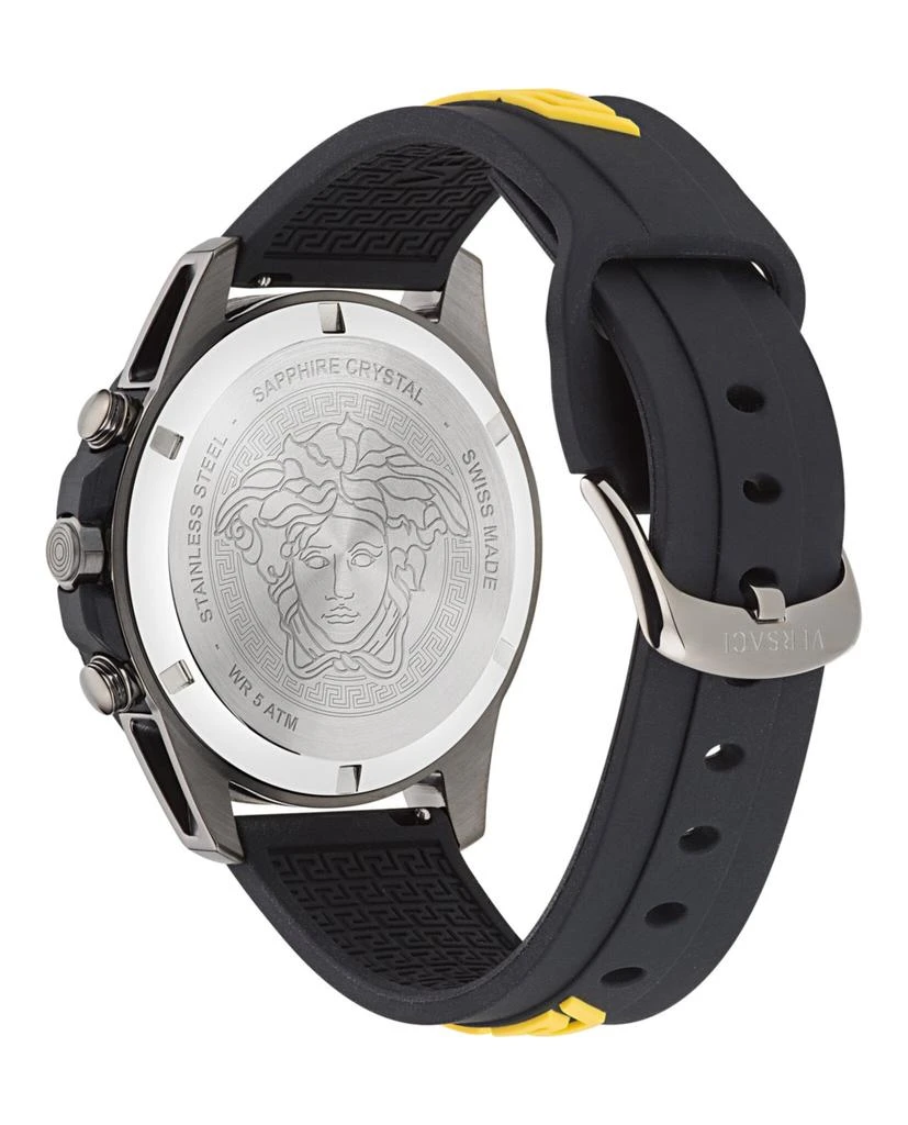 商品Versace|Greca Action Chrono Silicone Watch,价格¥4527,第3张图片详细描述