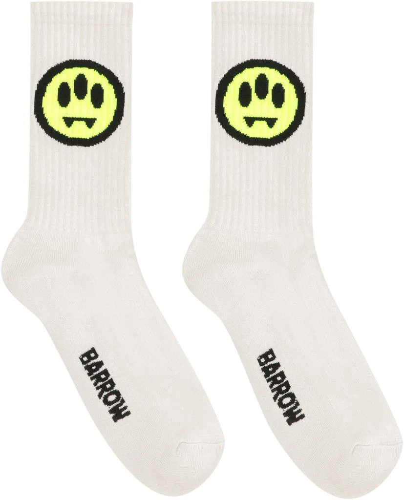 商品BARROW|Logo Cotton Blend Socks,价格¥455,第2张图片详细描述