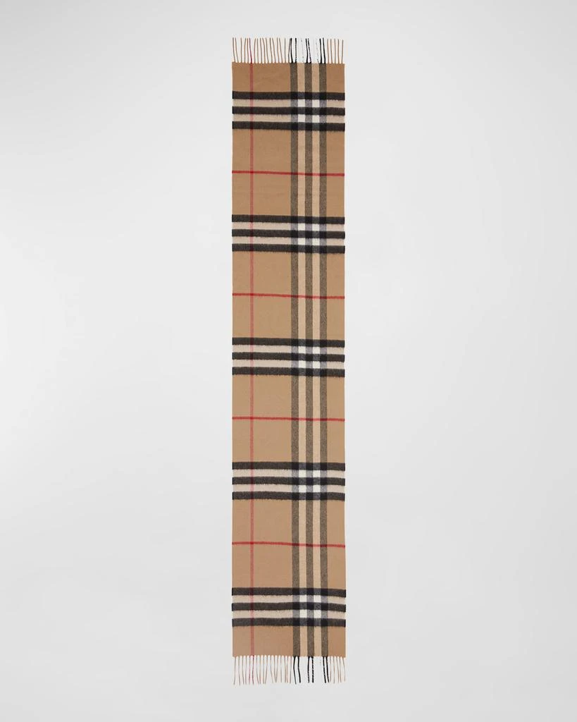 商品Burberry|Giant Check Cashmere Scarf,价格¥3453,第4张图片详细描述