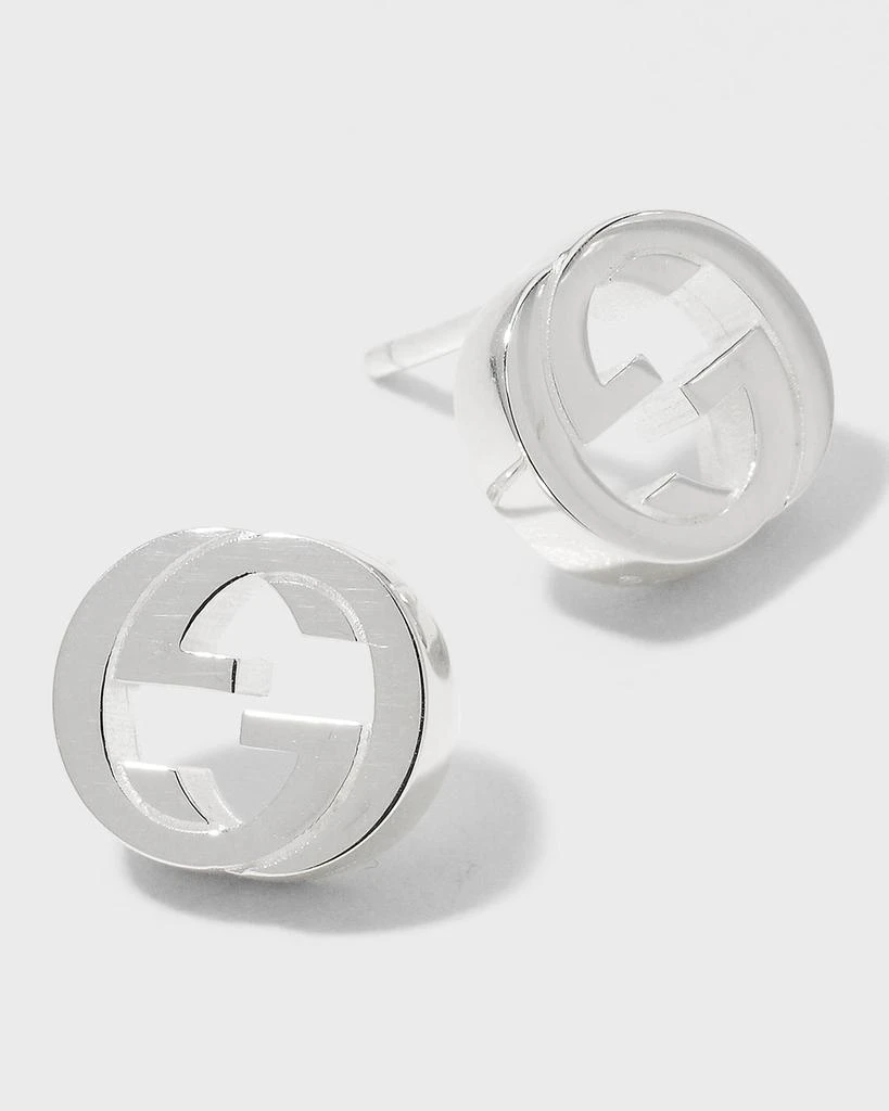 商品Gucci|Interlocking G Stud Earrings,价格¥2348,第3张图片详细描述