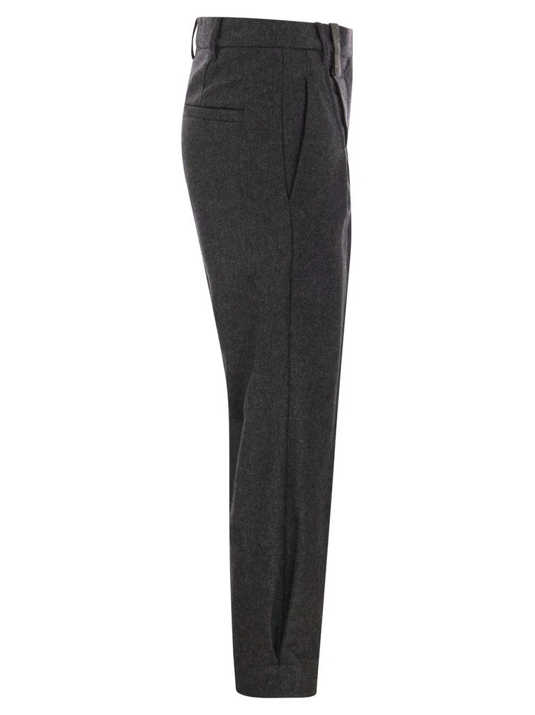 商品Brunello Cucinelli|Brunello Cucinelli Pleated Tailored Pants,价格¥6921-¥9228,第3张图片详细描述