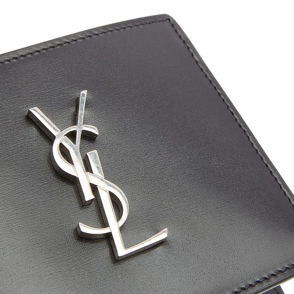 商品Yves Saint Laurent|Saint Laurent YSL Metal Logo East West Billfold Wallet,价格¥3345,第3张图片详细描述