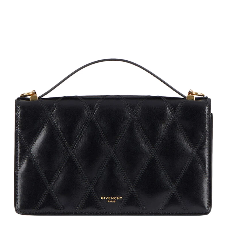 Givenchy纪梵希 女士菱形绗缝皮革迷你单肩挎包 BB607KB08Z-001 商品