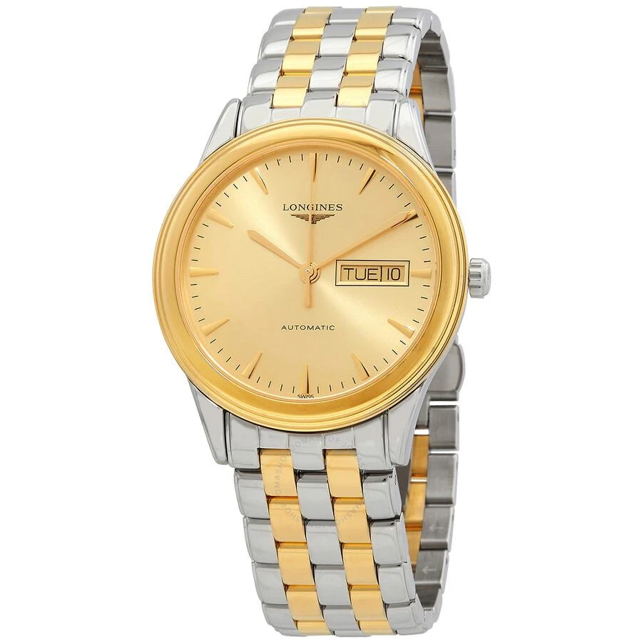 商品Longines|Flagship Automatic Gold Dial Men's Watch L4.899.3.32.7,价格¥7633,第1张图片
