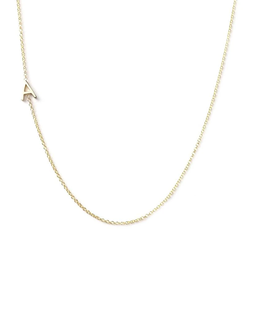 商品Maya Brenner Designs|14k Yellow Gold Mini Letter Necklace,价格¥2162,第1张图片