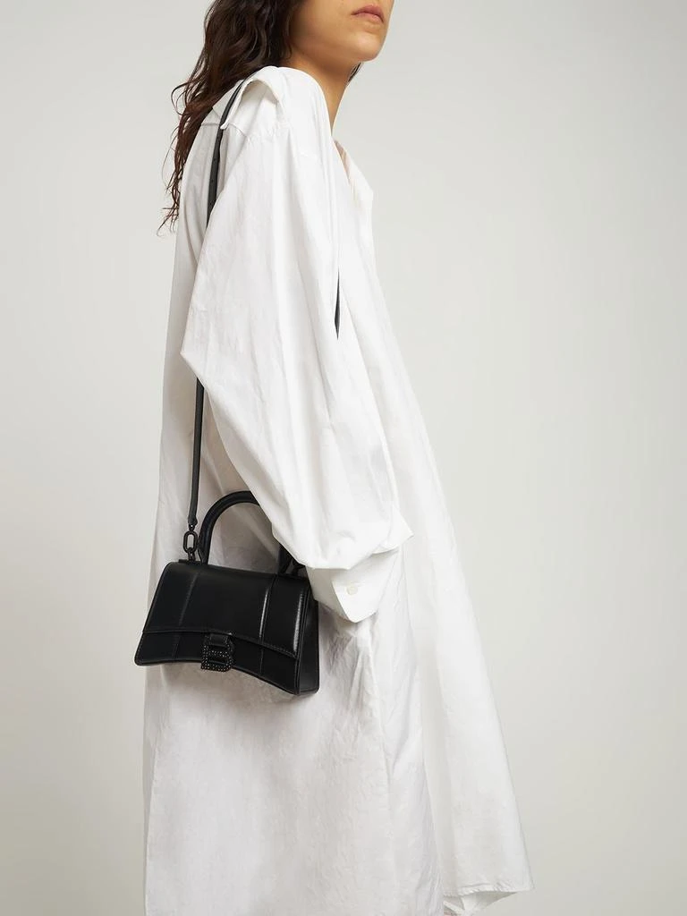 商品Balenciaga|Xs Hourglass Leather Top Handle Bag,价格¥22426,第2张图片详细描述