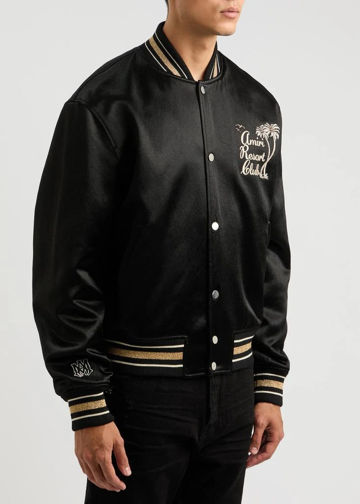 商品AMIRI|Resort Club embroidered satin bomber jacket,价格¥7888,第2张图片详细描述