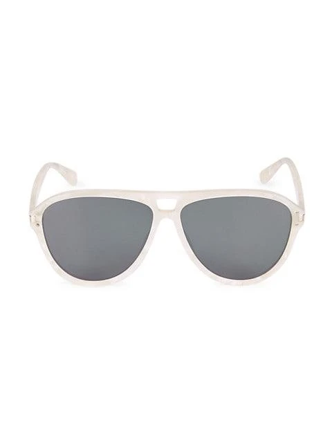 商品AMIRI|63MM Aviator Logo Sunglasses,价格¥1384,第1张图片