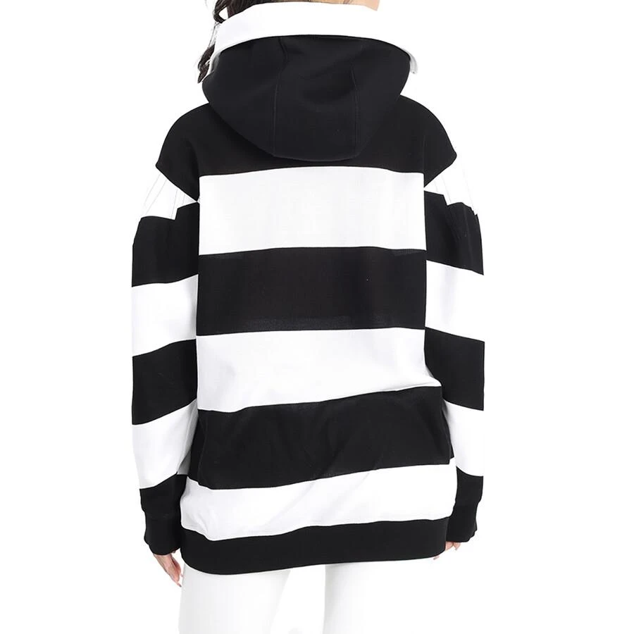 商品Burberry|Cut-out Detail Striped Cotton Hoodie,价格¥518,第3张图片详细描述