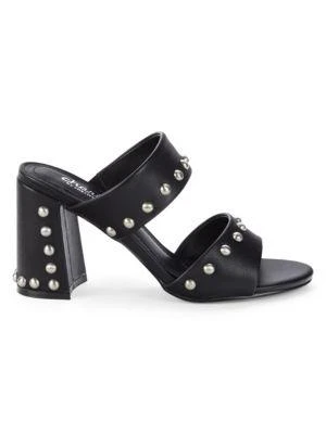 商品Charles David|Studded Block-Heel Sandals,价格¥240,第1张图片