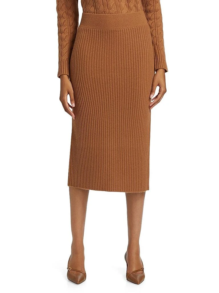 Ribbed Cashmere Pencil Skirt 商品