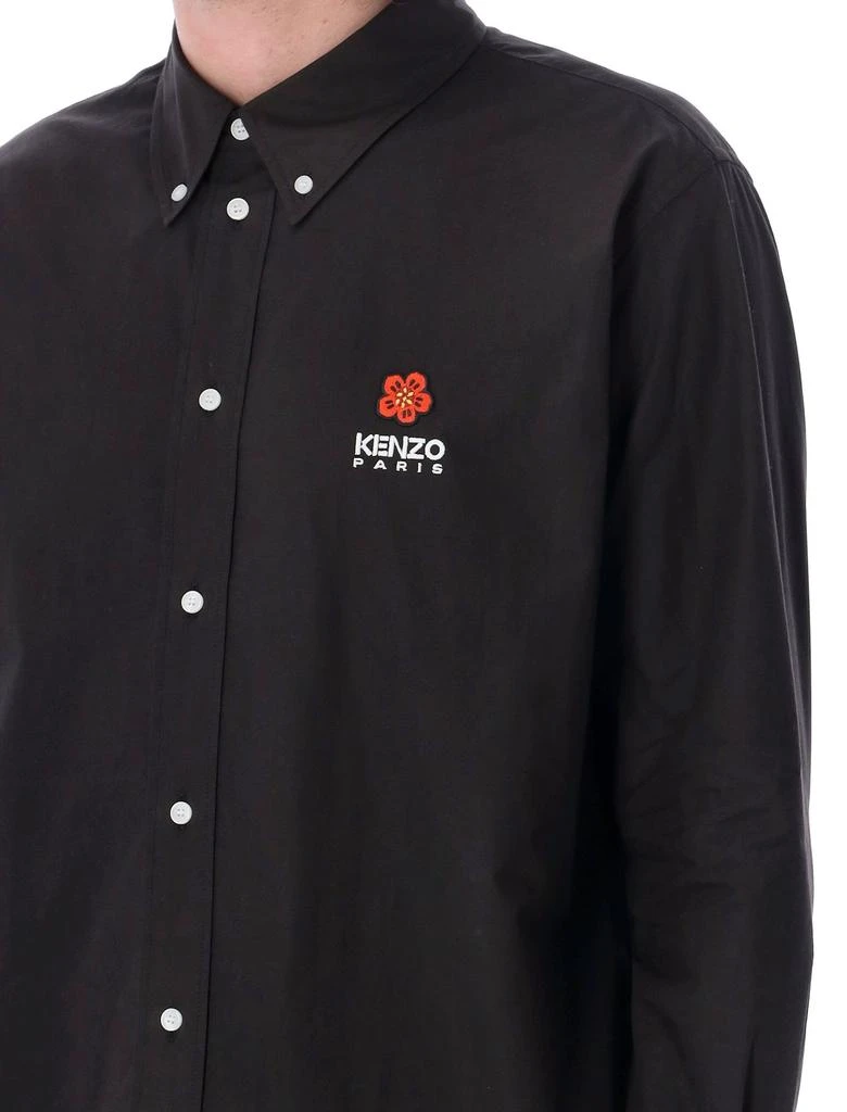 商品Kenzo|Kenzo Boke Flower-Embroidered Long-Sleeved Shirt,价格¥2137,第5张图片详细描述