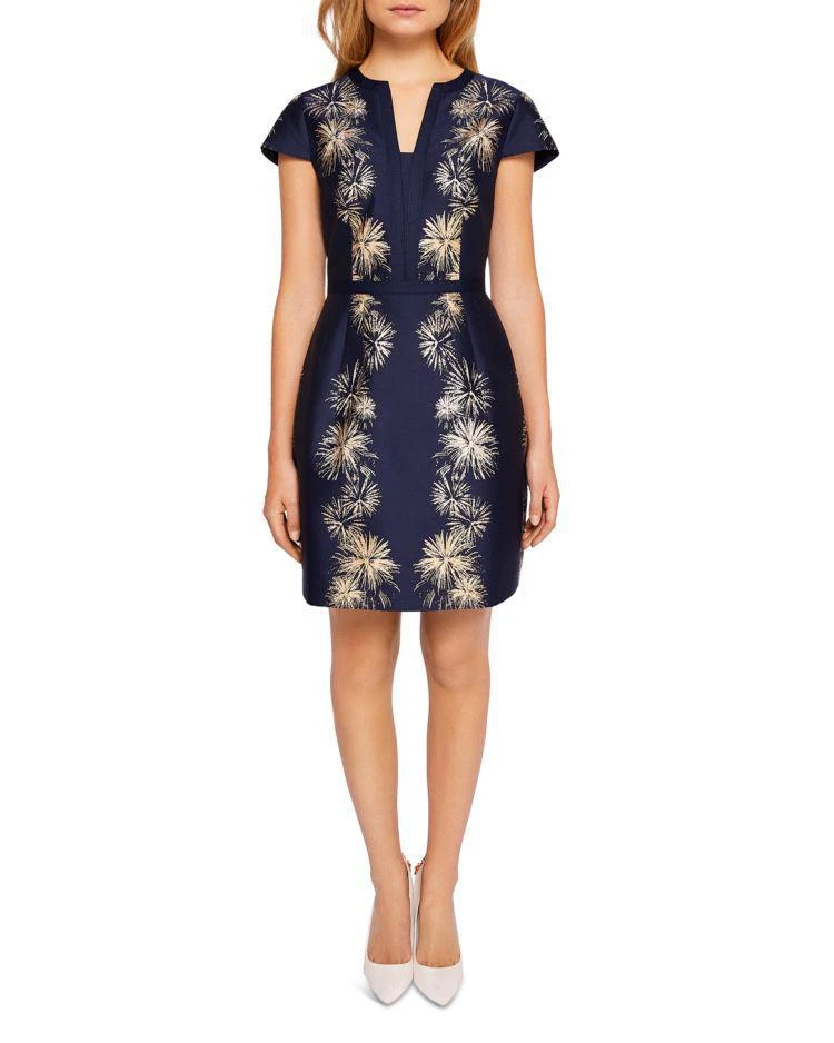 商品Ted Baker London|Ted Baker Tzalla Stardust Jacquard Dress,价格¥1755,第1张图片