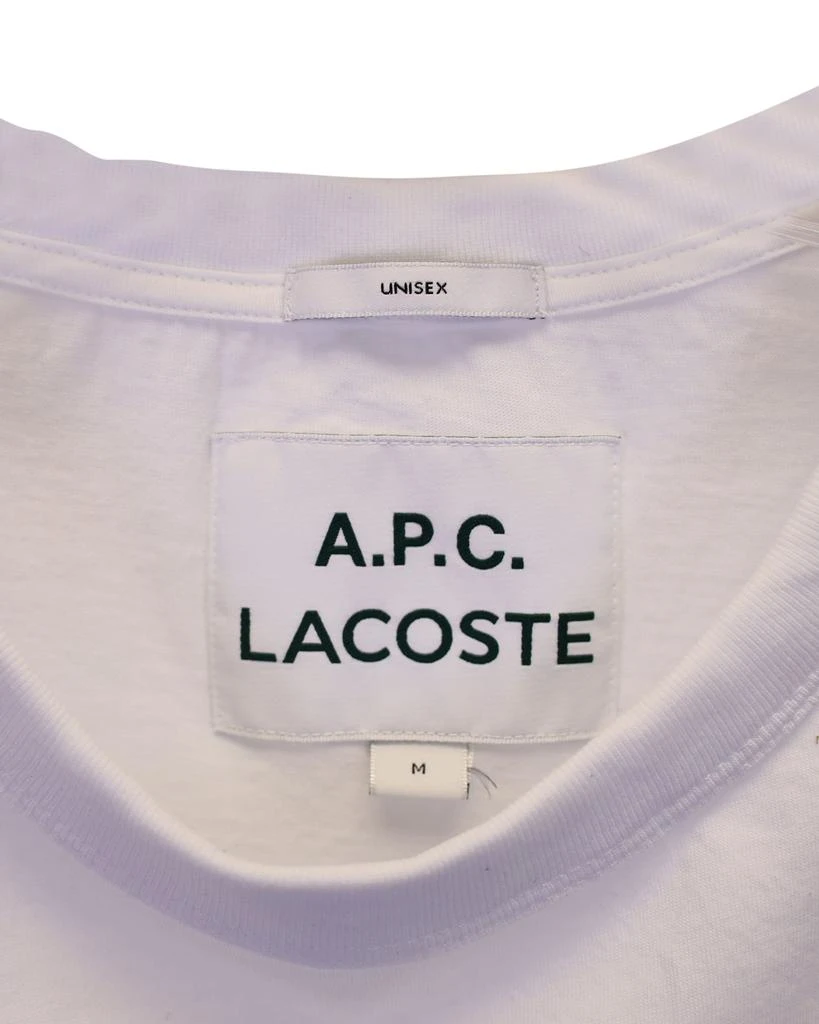 商品[二手商品] A.P.C.|Lacoste X  Logo Graphic T-Shirt in White Cotton,价格¥845,第4张图片详细描述