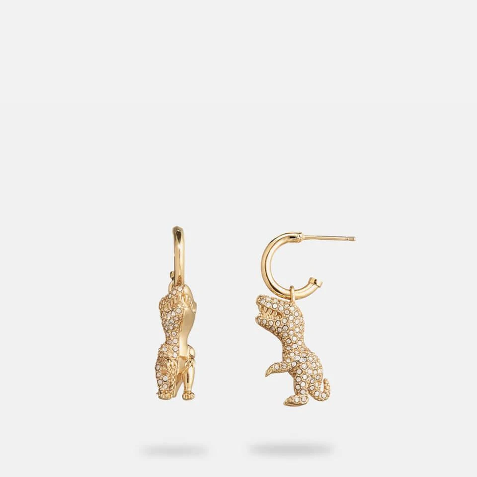 商品Coach|Coach Rexy Crystal and Gold-Tone Earrings,价格¥576,第3张图片详细描述