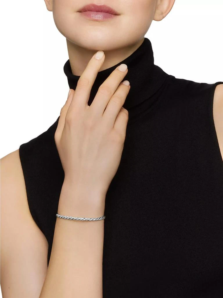 商品David Yurman|Sculpted Cable Flex Bracelet in 18K White Gold,价格¥55703,第2张图片详细描述