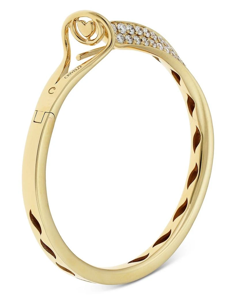 18K Yellow Gold Like Diamond Pavé Large Hoop Earrings - Exclusive, Italy Campaign 商品