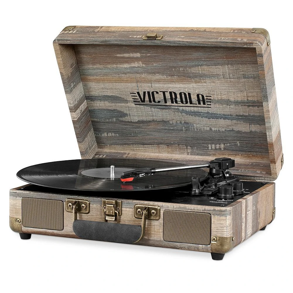 商品Victrola|Bluetooth Suitcase Record Player with 3-speed Turntable,价格¥447,第1张图片