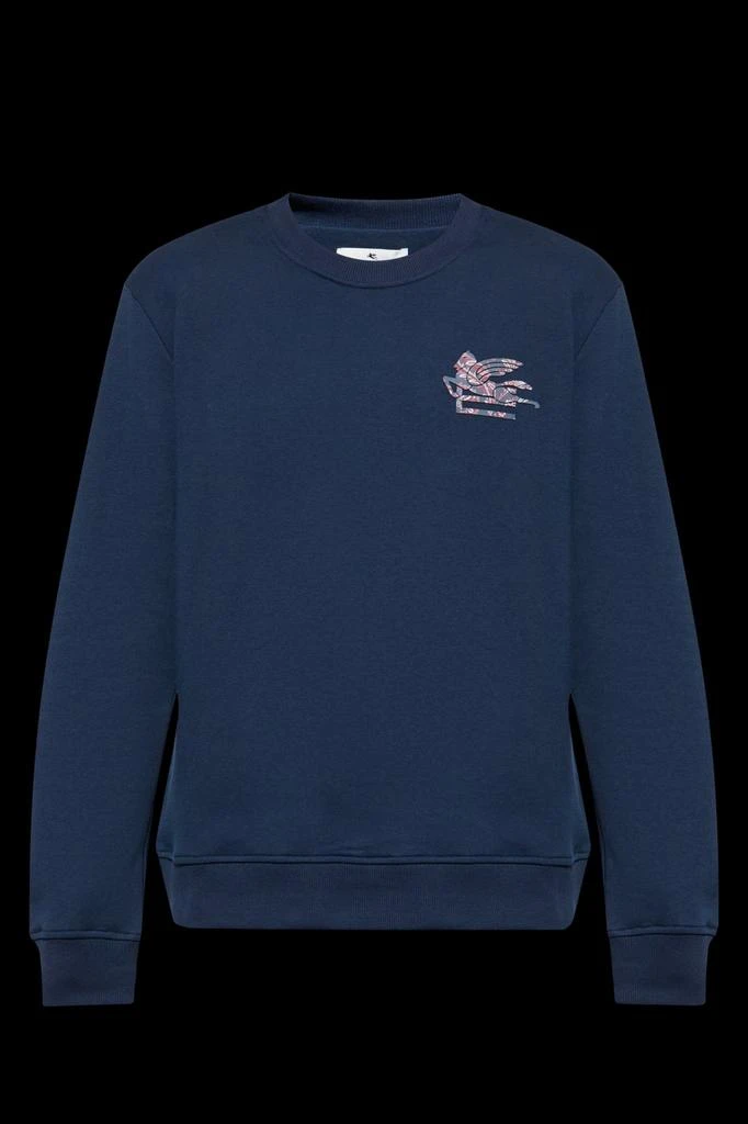 ETRO]Pegaso-embroidered Long-sleeved Sweatshirt 价格¥2171