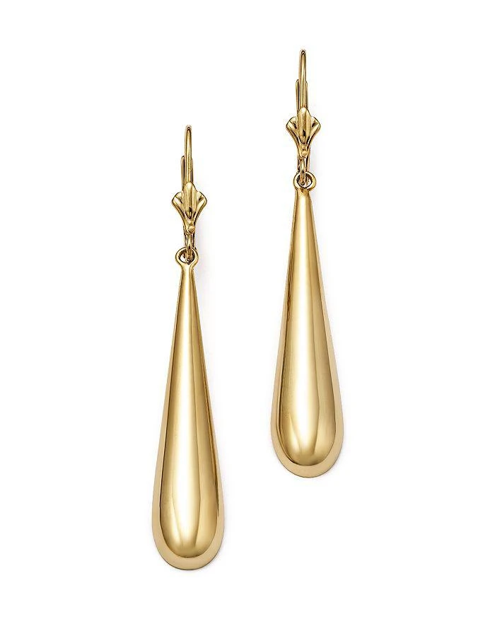 商品Bloomingdale's|14K Yellow Gold Long Teardrop Earrings - Exclusive,价格¥1817,第1张图片详细描述