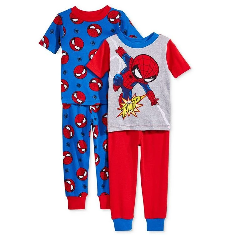 商品Spider-Man|幼儿4-Pc. Cotton Pajama Set, Toddler Boys (2T-5T),价格¥150,第2张图片详细描述