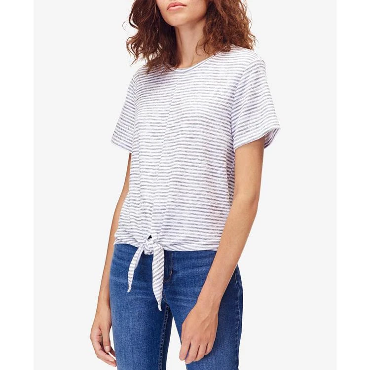 商品Calvin Klein|Striped Tie-Front T-Shirt,价格¥258,第1张图片