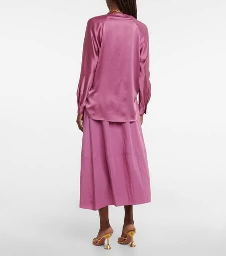 商品Vince|Silk satin blouse,价格¥2113,第3张图片详细描述