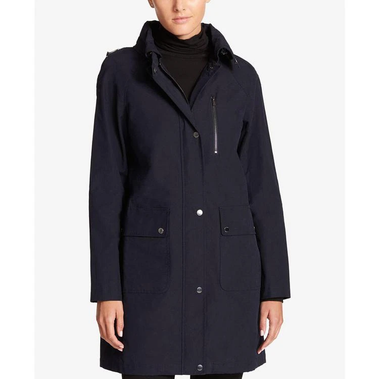 商品DKNY|Hooded Water-Resistant Raincoat,价格¥748,第1张图片