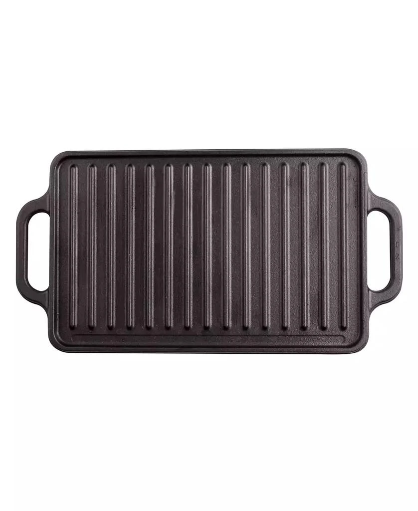 商品Victoria|Rectangular 13" Cast Iron, Reversible Griddle Grill,价格¥111,第5张图片详细描述