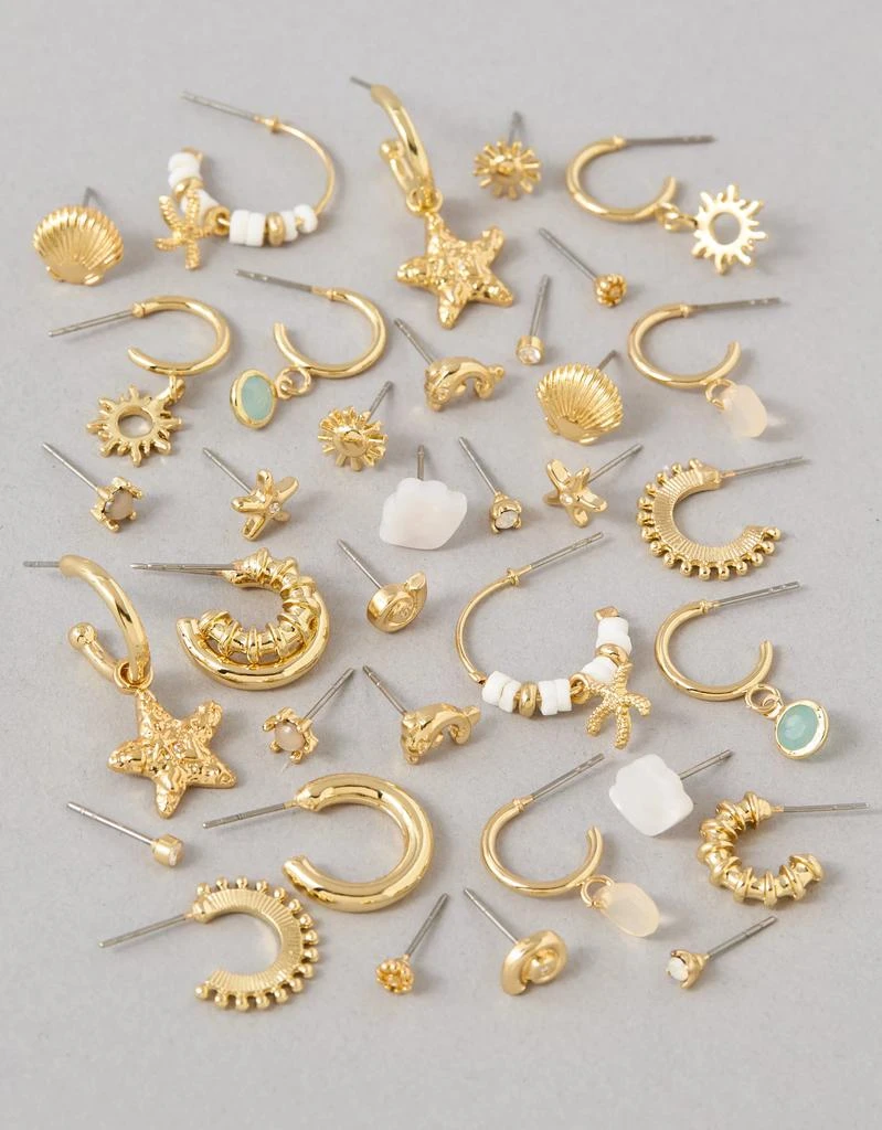 商品AE|AEO Seashell Earrings 18-Pack,价格¥142,第1张图片