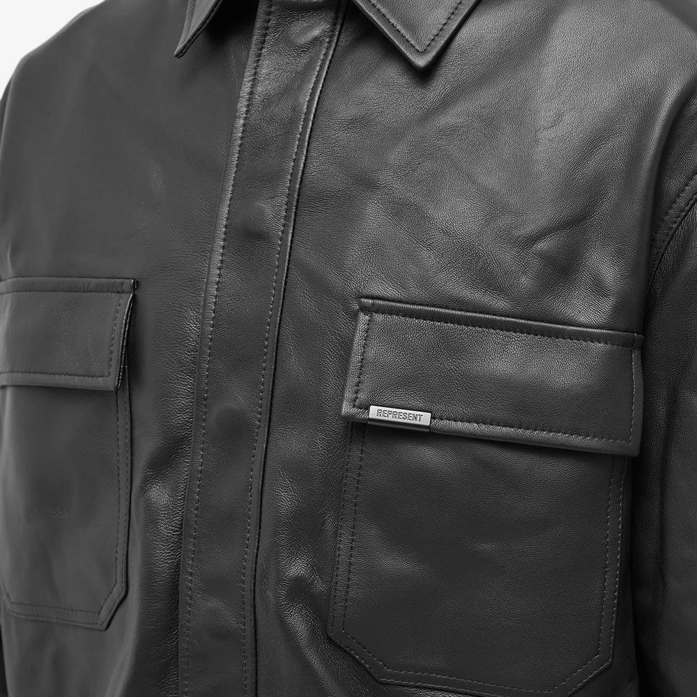 商品Represent|Represent Leather Overshirt,价格¥2599,第5张图片详细描述