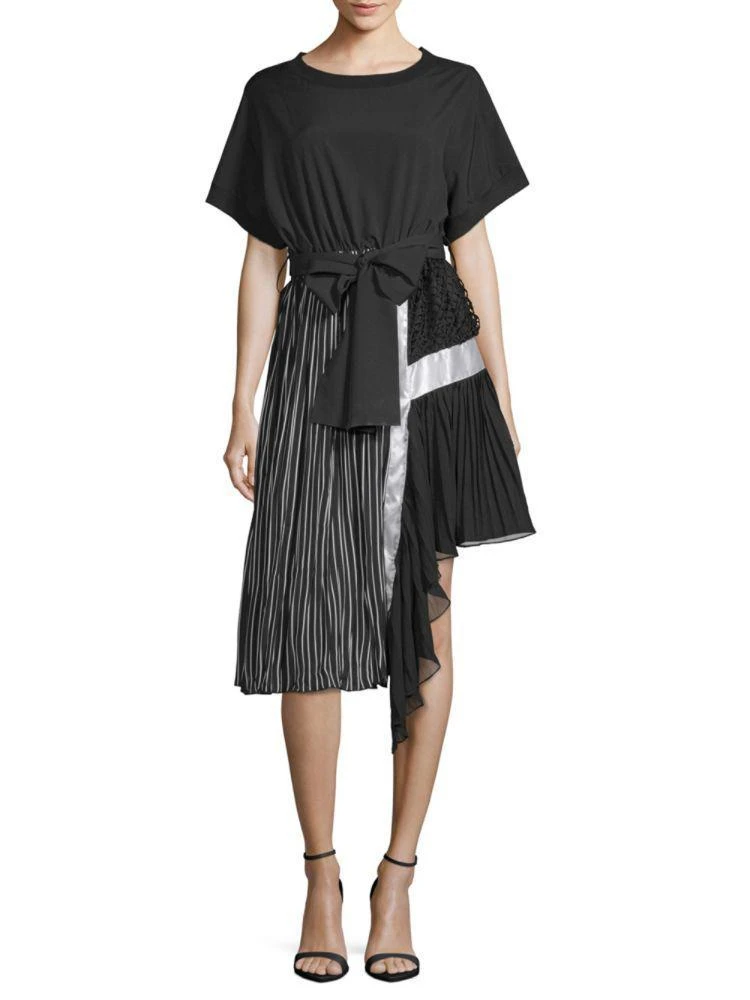 商品Haute Rogue|Mixed-Media T-Shirt Dress,价格¥396,第1张图片
