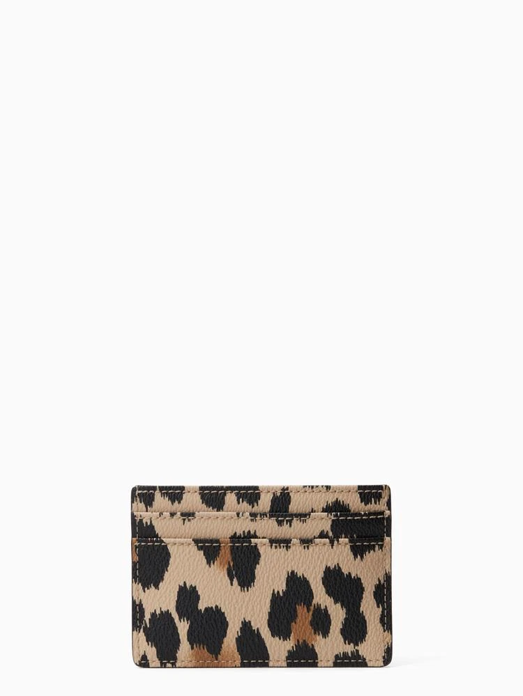 商品Kate Spade|hyde lane leopard-print card holder,价格¥261,第3张图片详细描述