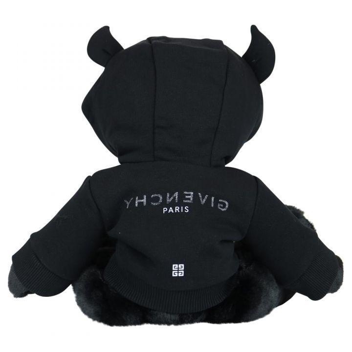 商品Givenchy|Black Logo Devil Hoodie Teddy Bear,价格¥1286,第5张图片详细描述