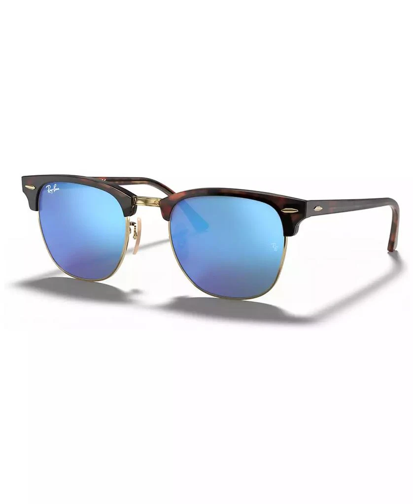 商品Ray-Ban|Unisex Sunglasses, RB3016 CLUBMASTER MINERAL FLASH LENSES,价格¥1535,第1张图片